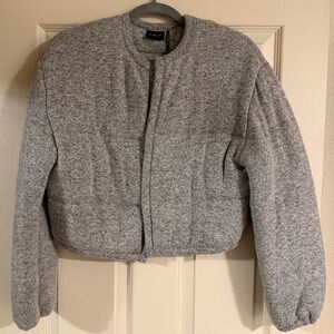 Urban Outfitters Light Gray Puffer Jacket